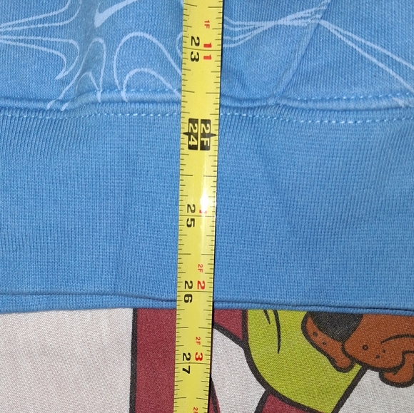 Nike All Over Print Baby Blue Outfit Hoodie Joggers Set Hooded Sweatshirt Pants - Picture 4 of 10